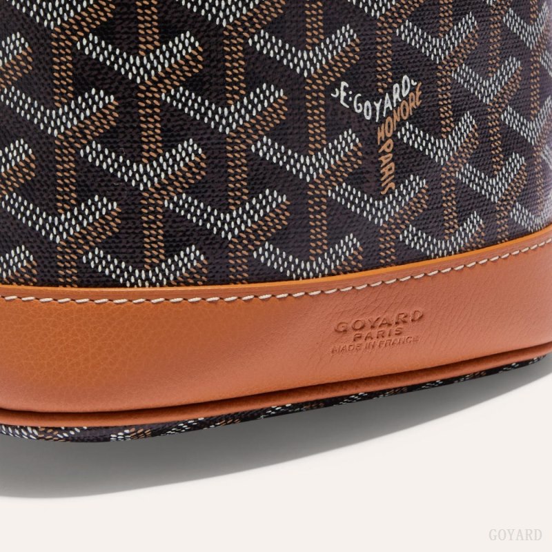 Bolsas De Ombro Goyard PETIT FLOT BUCKET BAG Pretas Marrom | GY-EQI9135