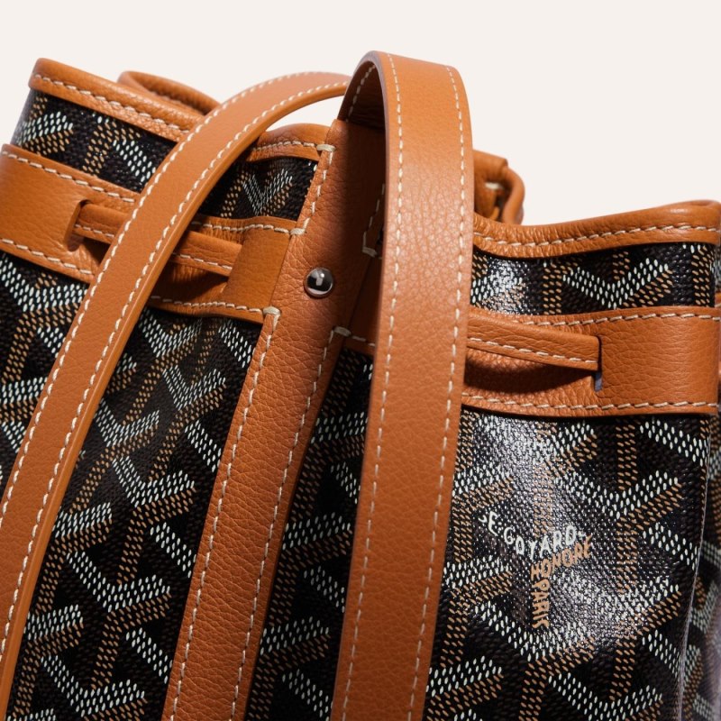 Bolsas De Ombro Goyard PETIT FLOT BUCKET BAG Pretas Marrom | GY-EQI9135