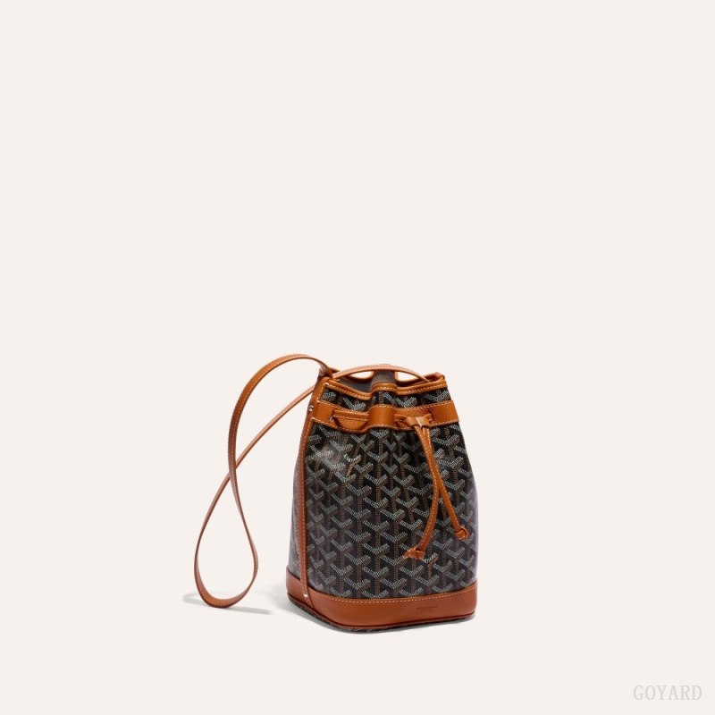 Bolsas De Ombro Goyard PETIT FLOT BUCKET BAG Pretas Marrom | GY-EQI9135