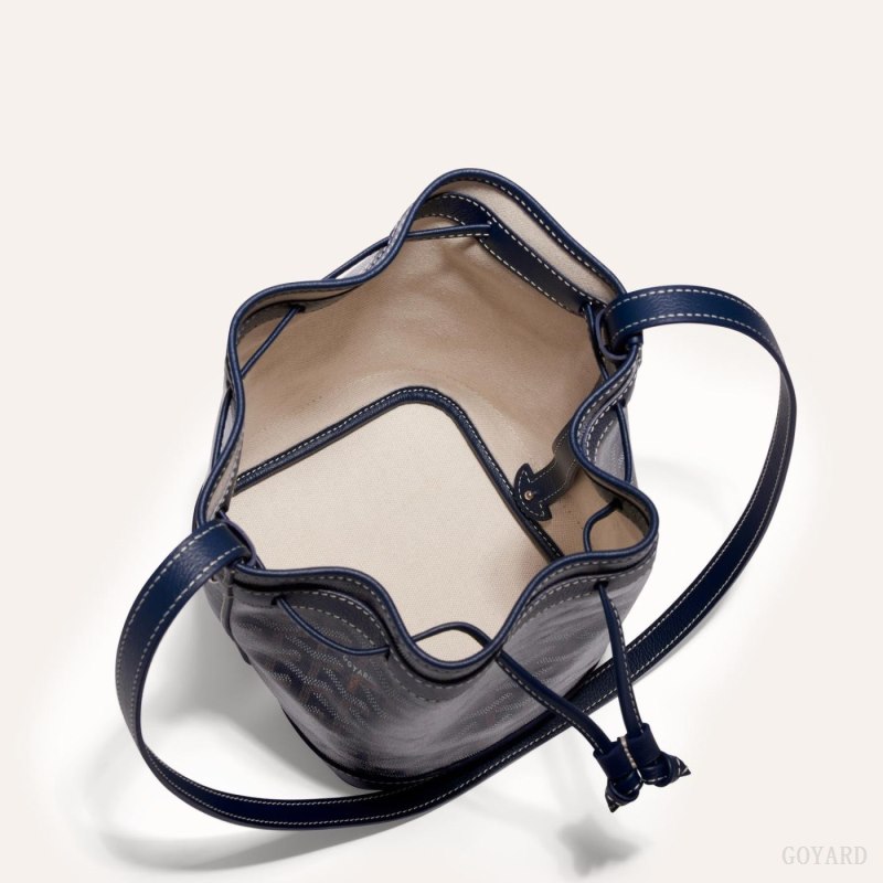 Bolsas De Ombro Goyard PETIT FLOT BUCKET BAG Azul Marinho Azuis | GY-NMU0183