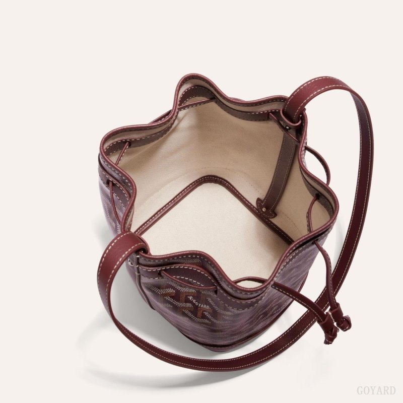 Bolsas De Ombro Goyard PETIT FLOT BUCKET BAG Bordeaux | GY-EWA9075