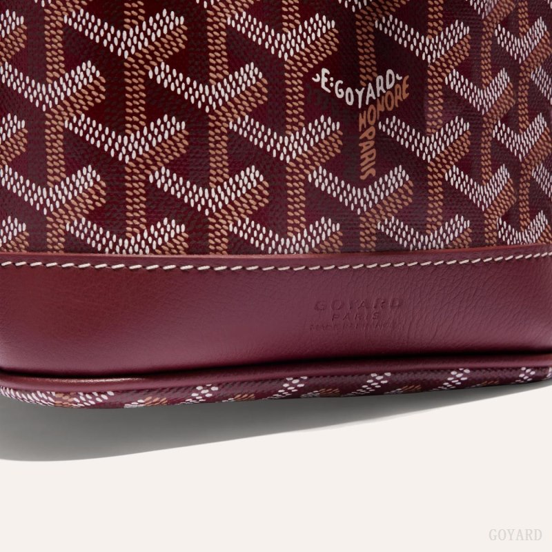 Bolsas De Ombro Goyard PETIT FLOT BUCKET BAG Bordeaux | GY-EWA9075