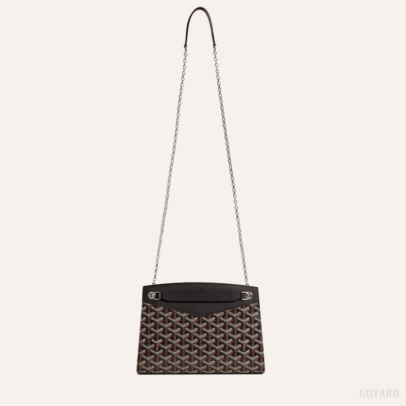Bolsas De Ombro Goyard Rouette Structuré PM Bag Pretas | GY-MRG6012