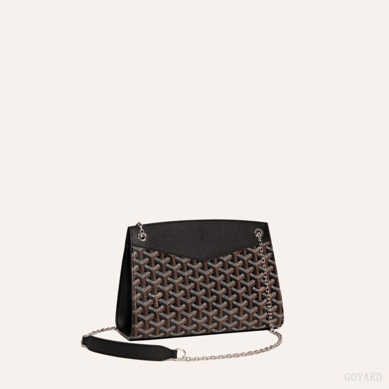 Bolsas De Ombro Goyard Rouette Structuré PM Bag Pretas | GY-MRG6012