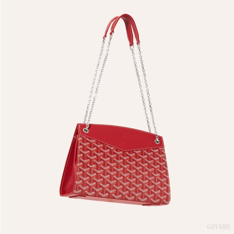 Bolsas De Ombro Goyard Rouette Structuré PM Bag Vermelhas | GY-OED4519