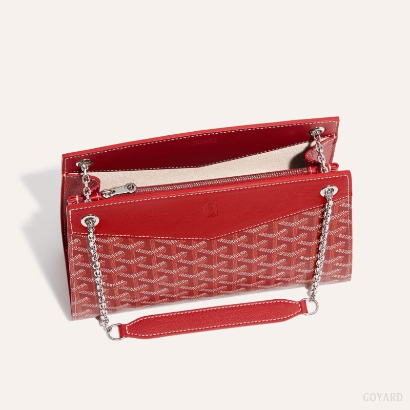 Bolsas De Ombro Goyard Rouette Structuré PM Bag Vermelhas | GY-OED4519
