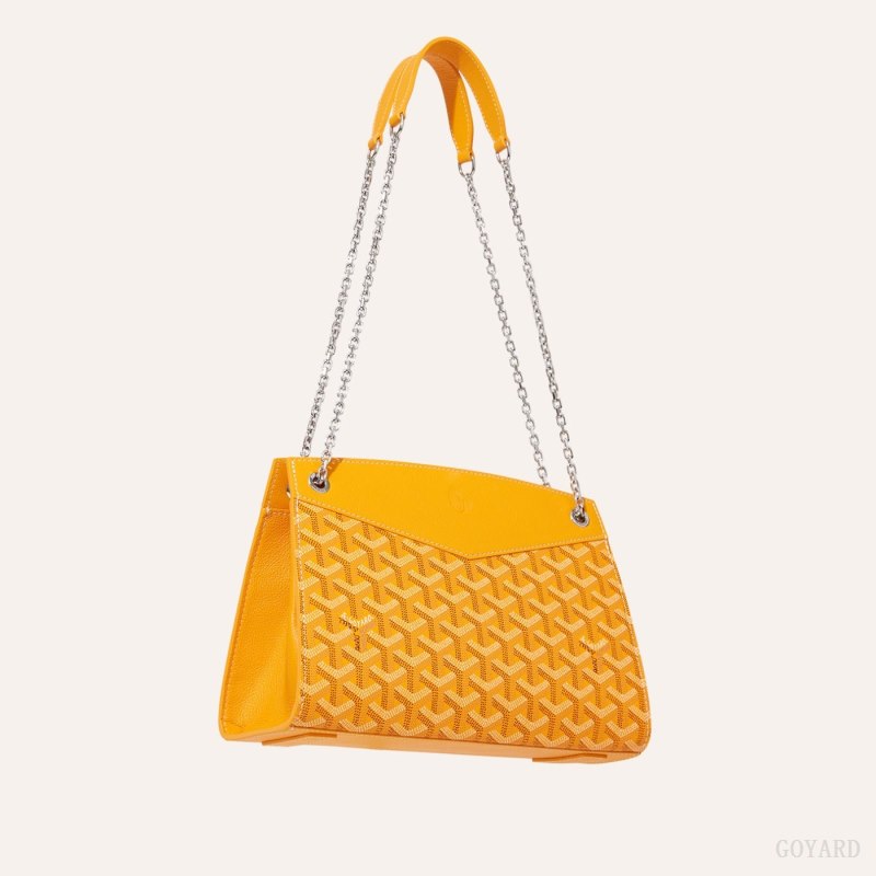 Bolsas De Ombro Goyard Rouette Structuré PM Bag Amarelas | GY-KOK7858
