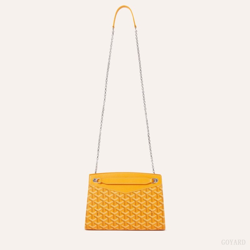 Bolsas De Ombro Goyard Rouette Structuré PM Bag Amarelas | GY-KOK7858