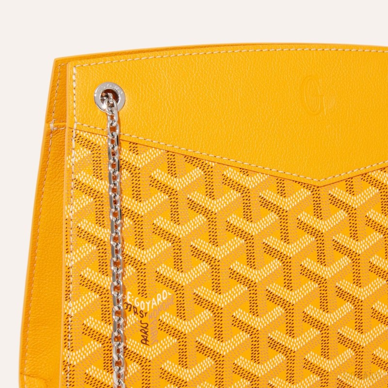Bolsas De Ombro Goyard Rouette Structuré PM Bag Amarelas | GY-KOK7858