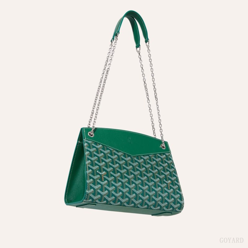 Bolsas De Ombro Goyard Rouette Structuré PM Bag Verdes | GY-PHE9718