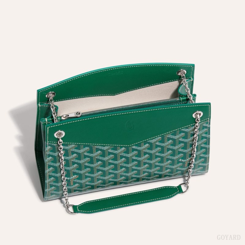 Bolsas De Ombro Goyard Rouette Structuré PM Bag Verdes | GY-PHE9718