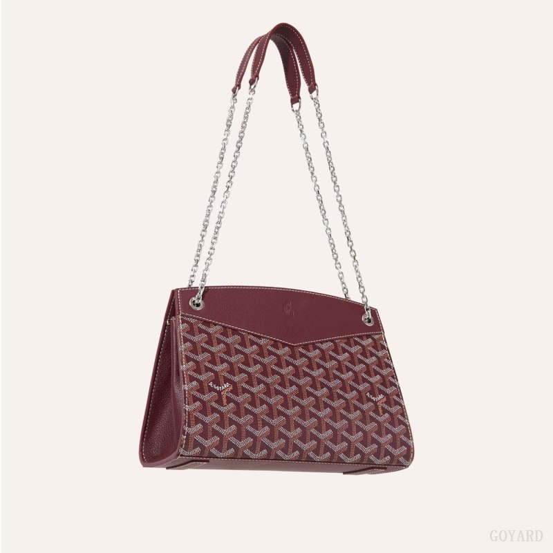 Bolsas De Ombro Goyard Rouette Structuré PM Bag Bordeaux | GY-XTF3657