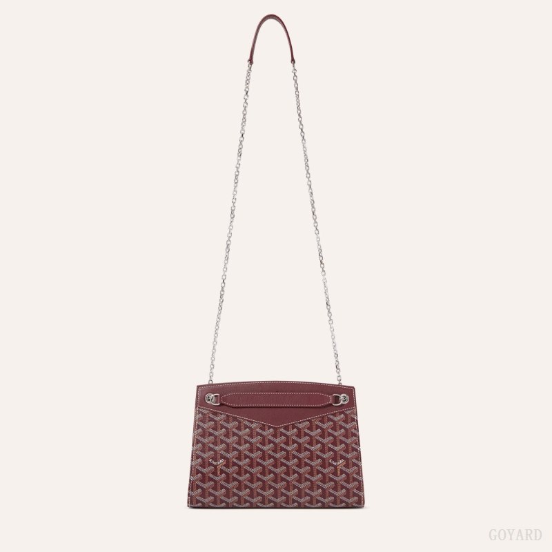 Bolsas De Ombro Goyard Rouette Structuré PM Bag Bordeaux | GY-XTF3657