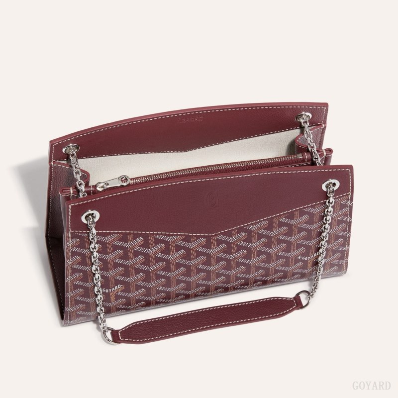 Bolsas De Ombro Goyard Rouette Structuré PM Bag Bordeaux | GY-XTF3657