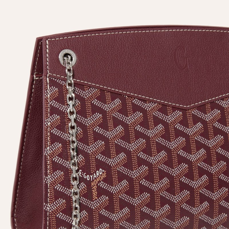 Bolsas De Ombro Goyard Rouette Structuré PM Bag Bordeaux | GY-XTF3657