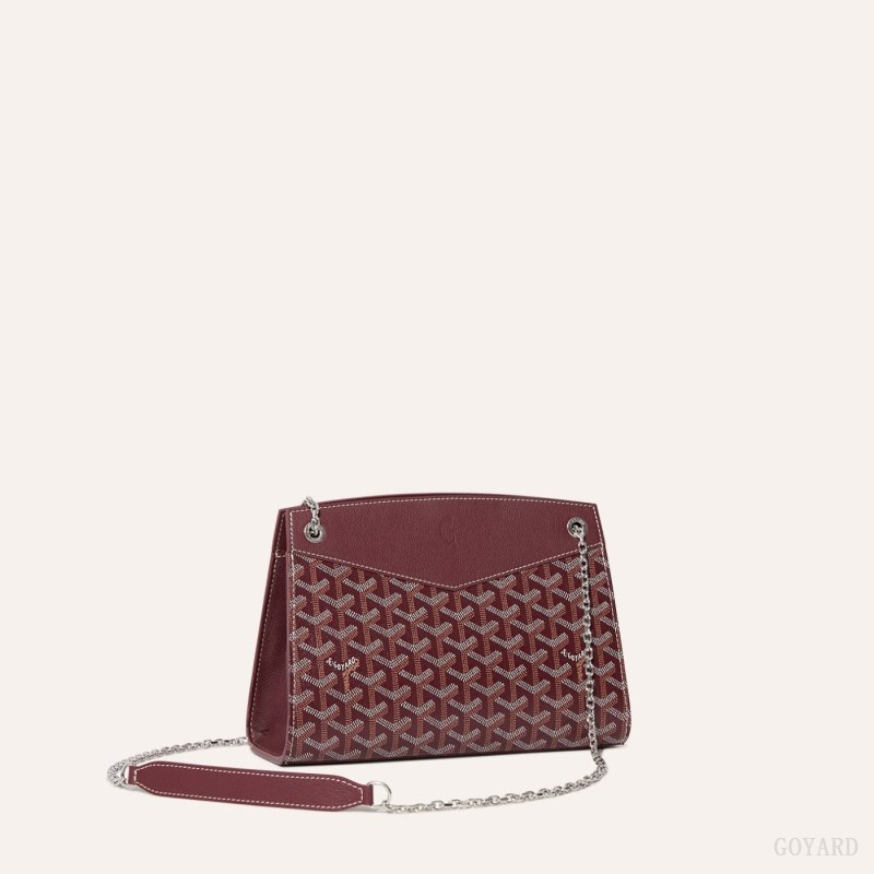 Bolsas De Ombro Goyard Rouette Structuré PM Bag Bordeaux | GY-XTF3657
