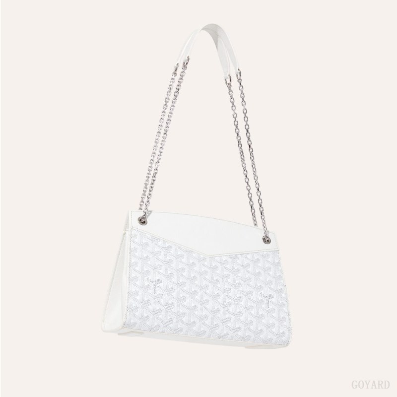 Bolsas De Ombro Goyard Rouette Structuré PM Bag Branco | GY-TYD0832