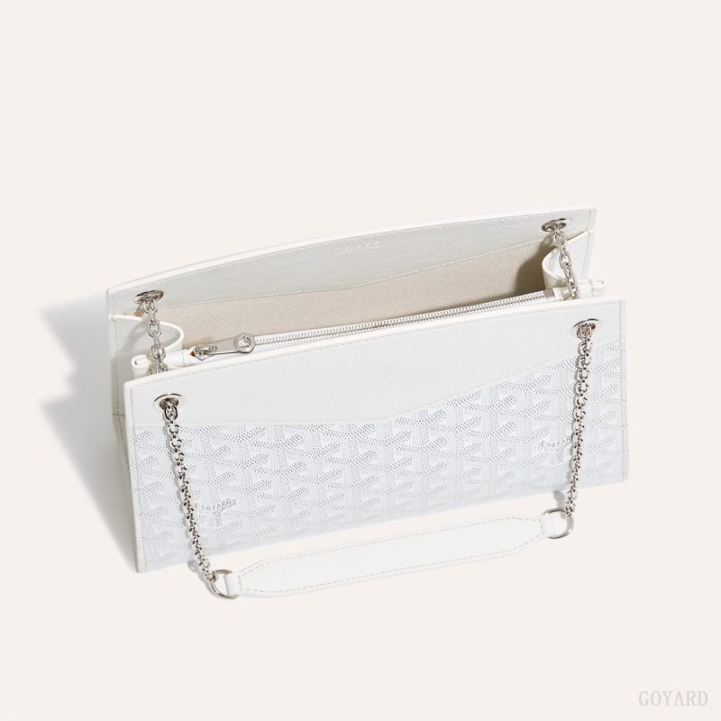 Bolsas De Ombro Goyard Rouette Structuré PM Bag Branco | GY-TYD0832