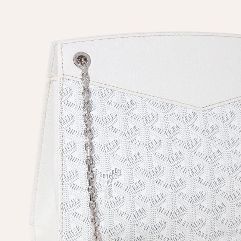 Bolsas De Ombro Goyard Rouette Structuré PM Bag Branco | GY-TYD0832