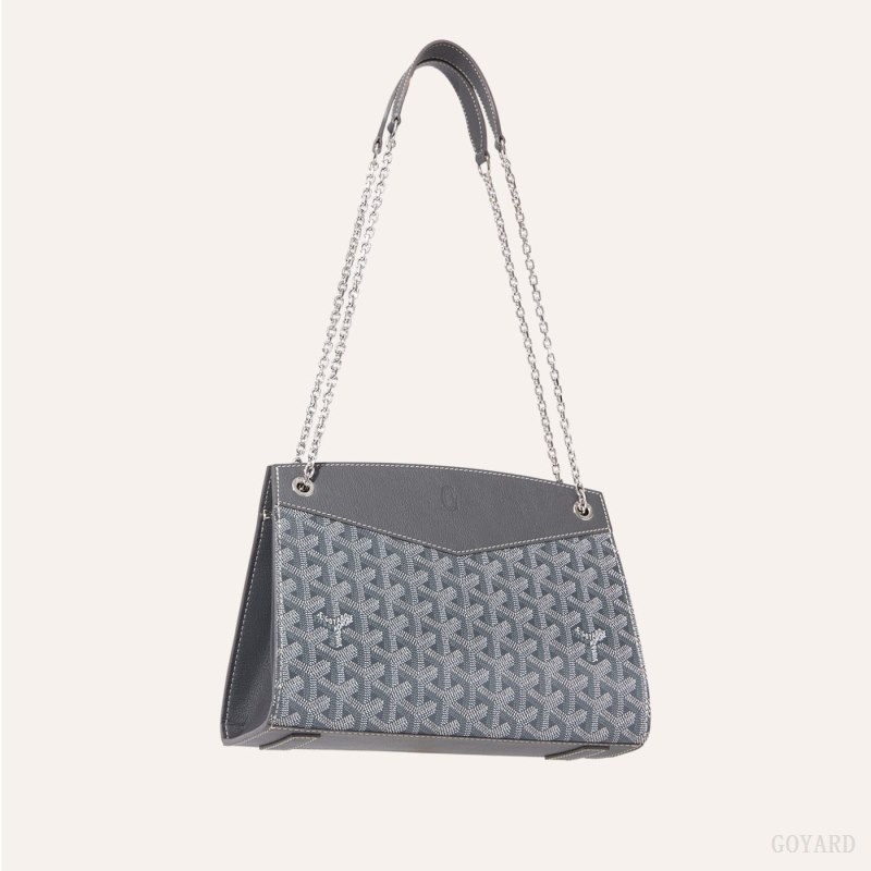 Bolsas De Ombro Goyard Rouette Structuré PM Bag Cinzentas | GY-WBV3568