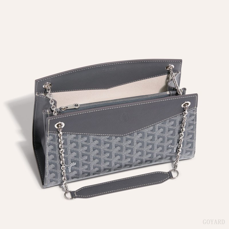 Bolsas De Ombro Goyard Rouette Structuré PM Bag Cinzentas | GY-WBV3568