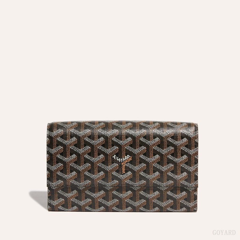 Bolsas De Ombro Goyard Varenne Continental Wallet Pretas | GY-QSS0685