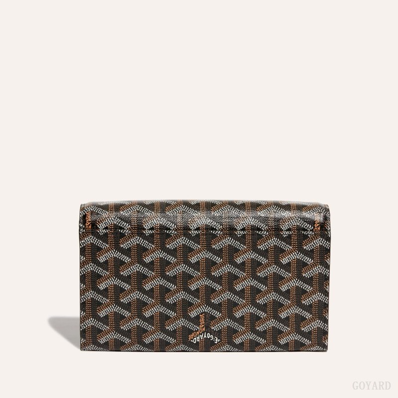 Bolsas De Ombro Goyard Varenne Continental Wallet Pretas | GY-QSS0685