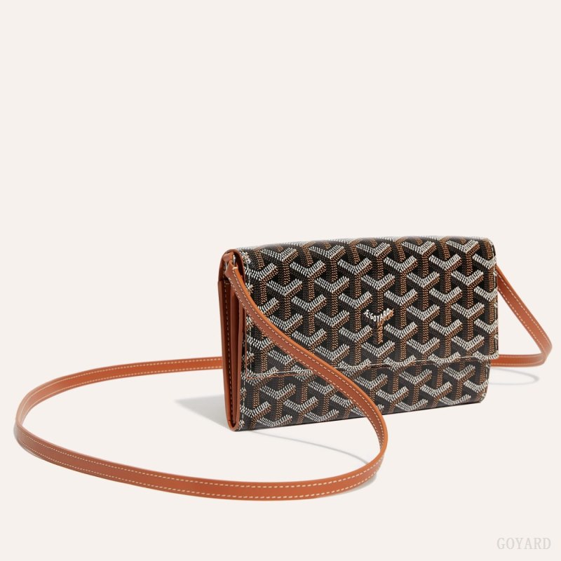 Bolsas De Ombro Goyard Varenne Continental Wallet Pretas Marrom | GY-PER3134