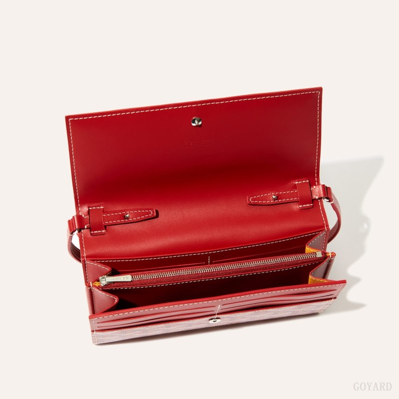 Bolsas De Ombro Goyard Varenne Continental Wallet Vermelhas | GY-RPS3184