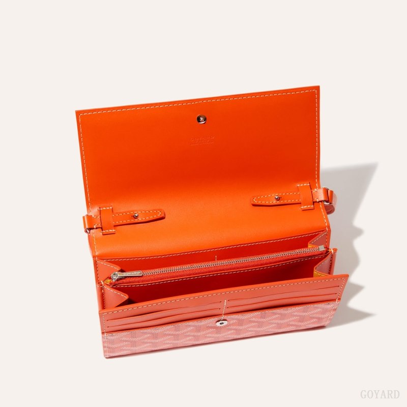 Bolsas De Ombro Goyard Varenne Continental Wallet Laranja | GY-USH4602