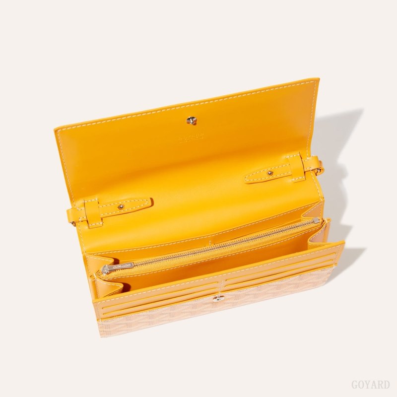 Bolsas De Ombro Goyard Varenne Continental Wallet Amarelas | GY-NYH0164