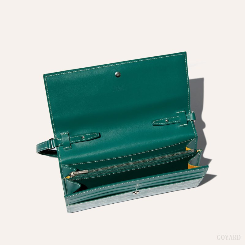 Bolsas De Ombro Goyard Varenne Continental Wallet Verdes | GY-ERR0264