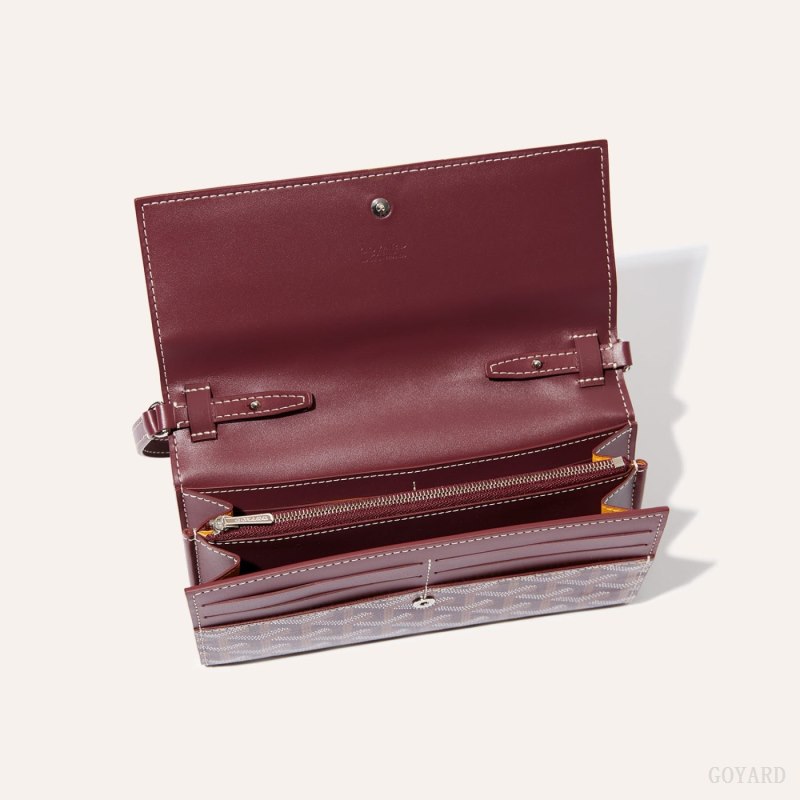 Bolsas De Ombro Goyard Varenne Continental Wallet Bordeaux | GY-TXX5423