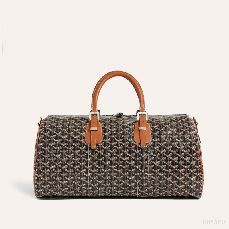 Bolsas De Viagem Goyard Boston 45 bag Pretas Marrom | GY-LVL7285