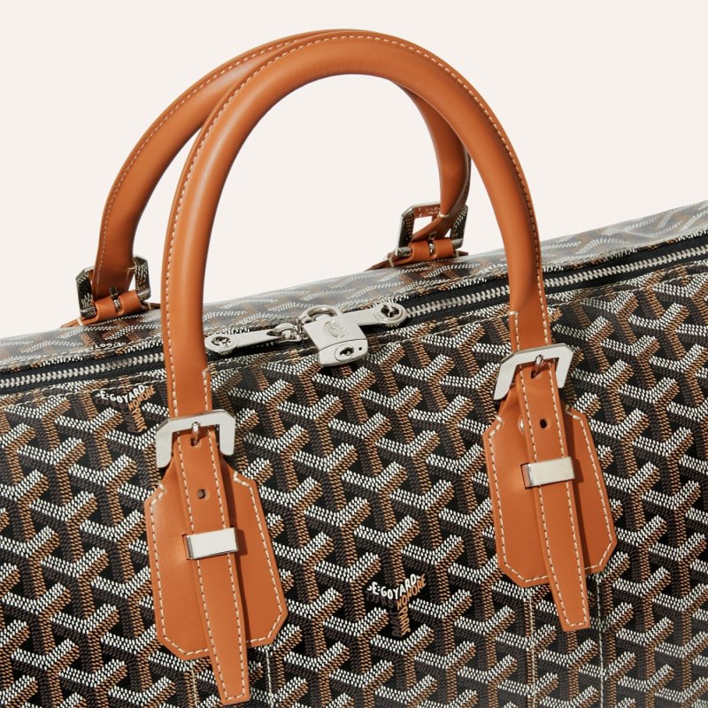 Bolsas De Viagem Goyard Boston 45 bag Pretas Marrom | GY-LVL7285