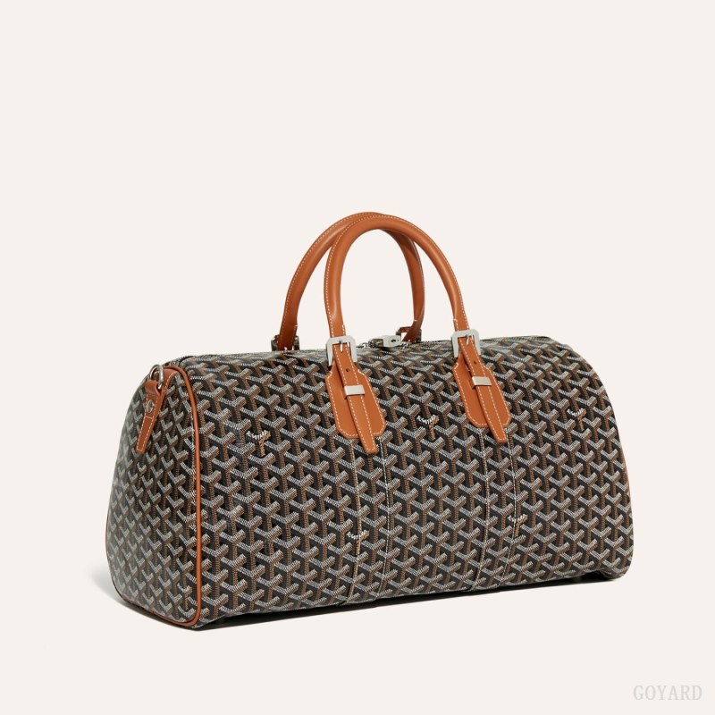 Bolsas De Viagem Goyard Boston 45 bag Pretas Marrom | GY-LVL7285