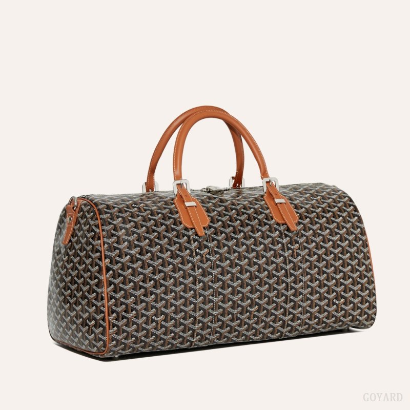 Bolsas De Viagem Goyard Boston 50 bag Pretas Marrom | GY-QTP0836