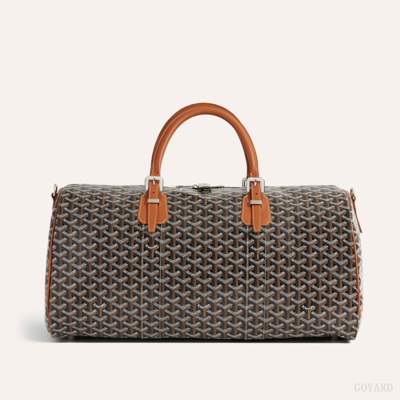 Bolsas De Viagem Goyard Boston 50 bag Pretas Marrom | GY-QTP0836