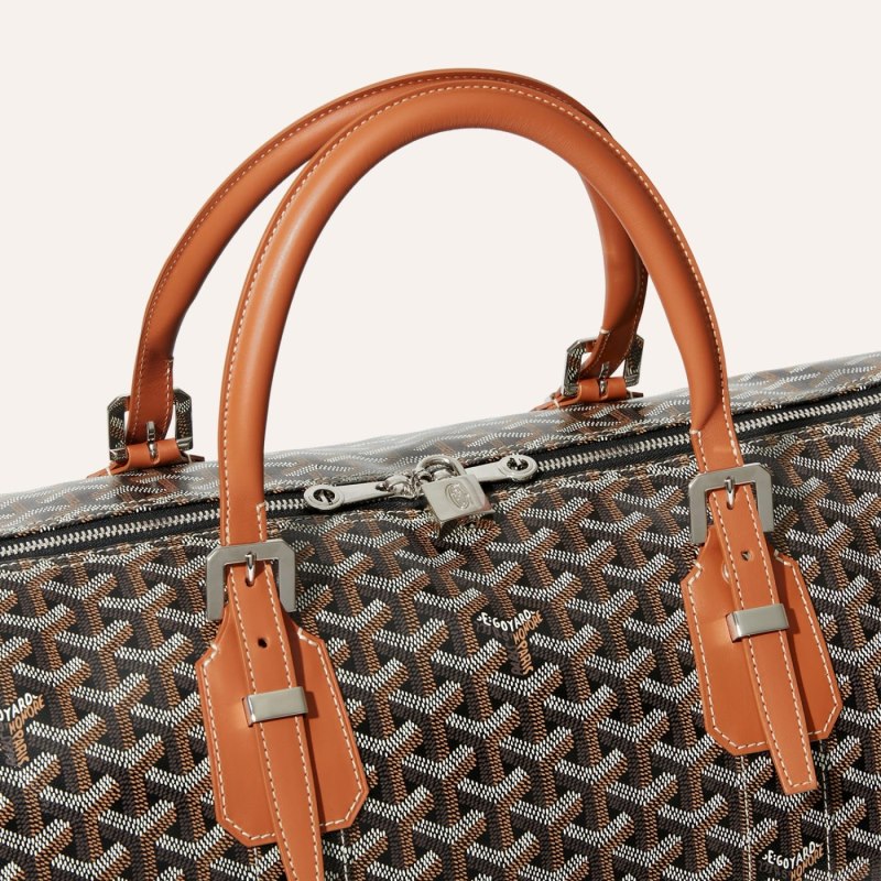 Bolsas De Viagem Goyard Boston 50 bag Pretas Marrom | GY-QTP0836