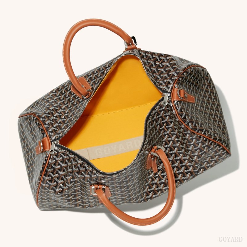 Bolsas De Viagem Goyard Boston 50 bag Pretas Marrom | GY-QTP0836