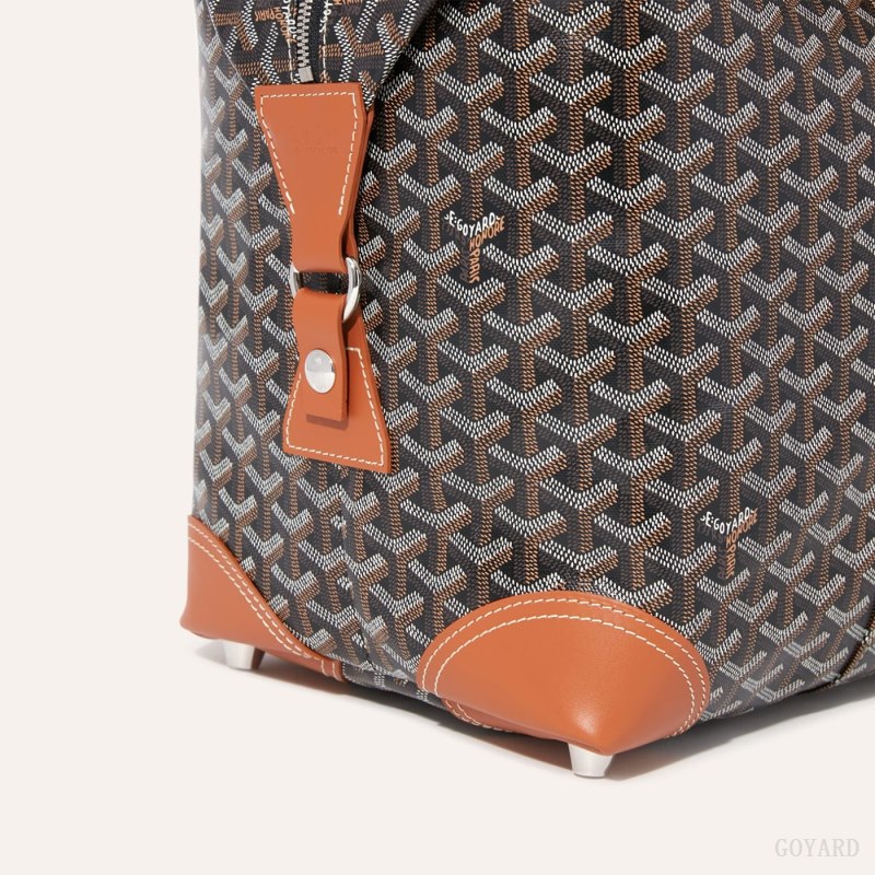 Bolsas De Viagem Goyard Bowling 45 bag Pretas Marrom | GY-UHV8017