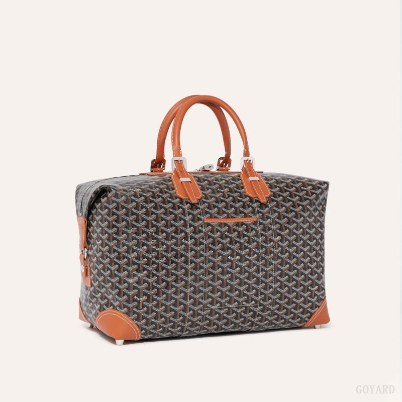 Bolsas De Viagem Goyard Bowling 45 bag Pretas Marrom | GY-UHV8017