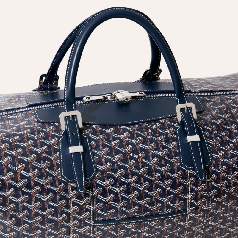 Bolsas De Viagem Goyard Bowling 55 bag Azul Marinho Azuis | GY-UTH7049