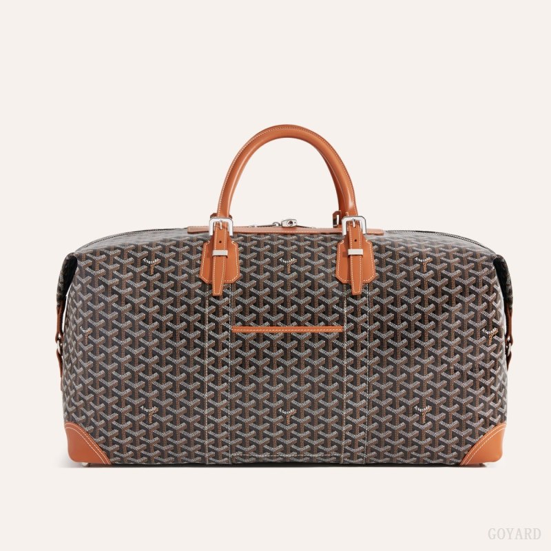 Bolsas De Viagem Goyard Bowling 55 bag Pretas Marrom | GY-AEK6568