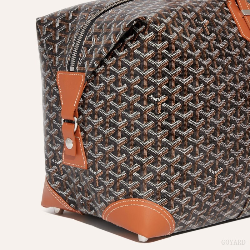 Bolsas De Viagem Goyard Bowling 55 bag Pretas Marrom | GY-AEK6568