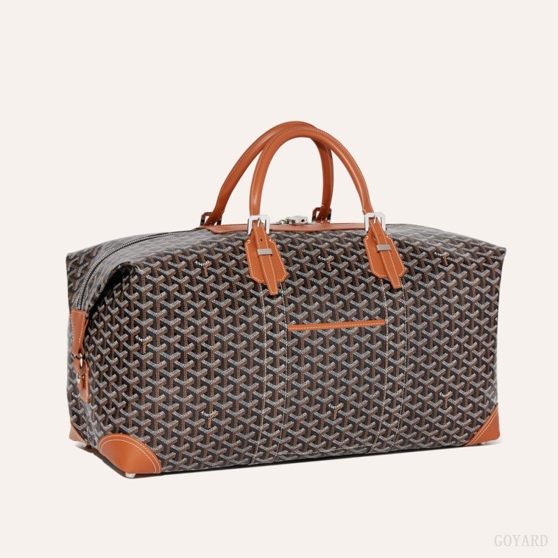 Bolsas De Viagem Goyard Bowling 55 bag Pretas Marrom | GY-AEK6568