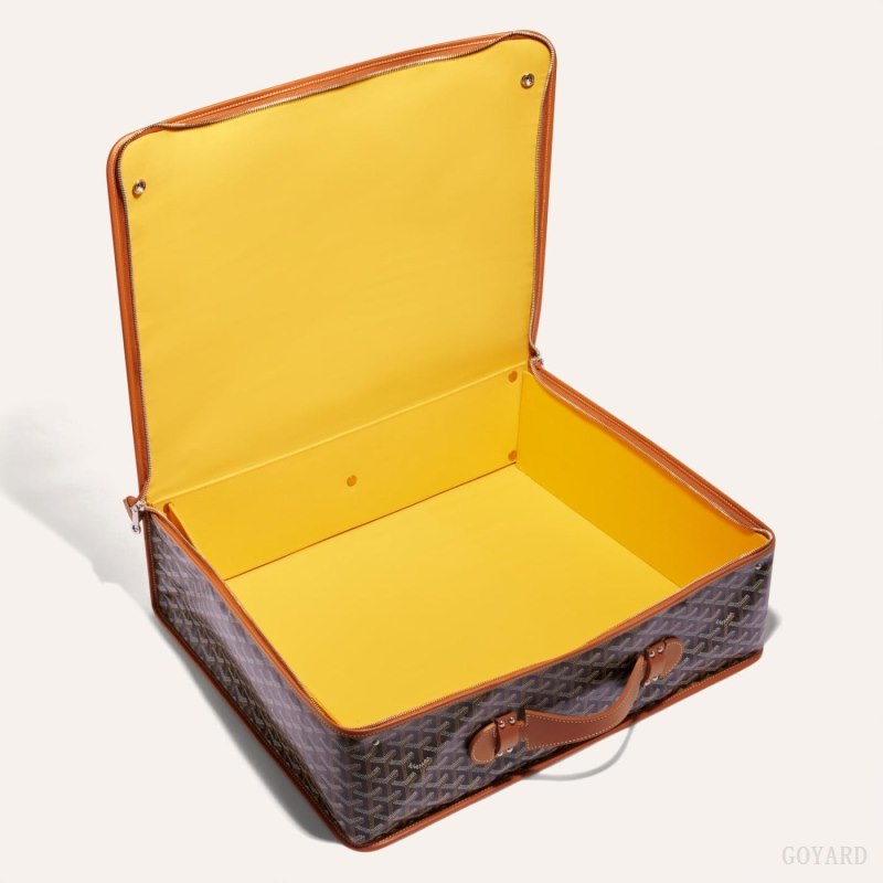 Bolsas De Viagem Goyard CARAVELLE 50 SUITCASE Pretas Marrom | GY-VZT5281