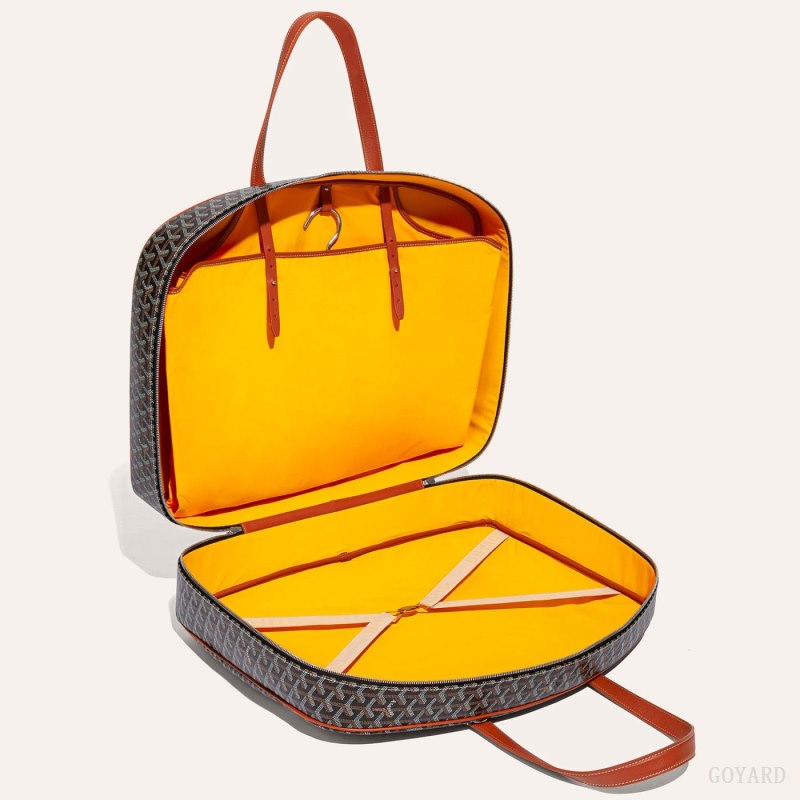 Bolsas De Viagem Goyard SAVILE ROW GARMENT BAG Pretas Marrom | GY-ERY1633