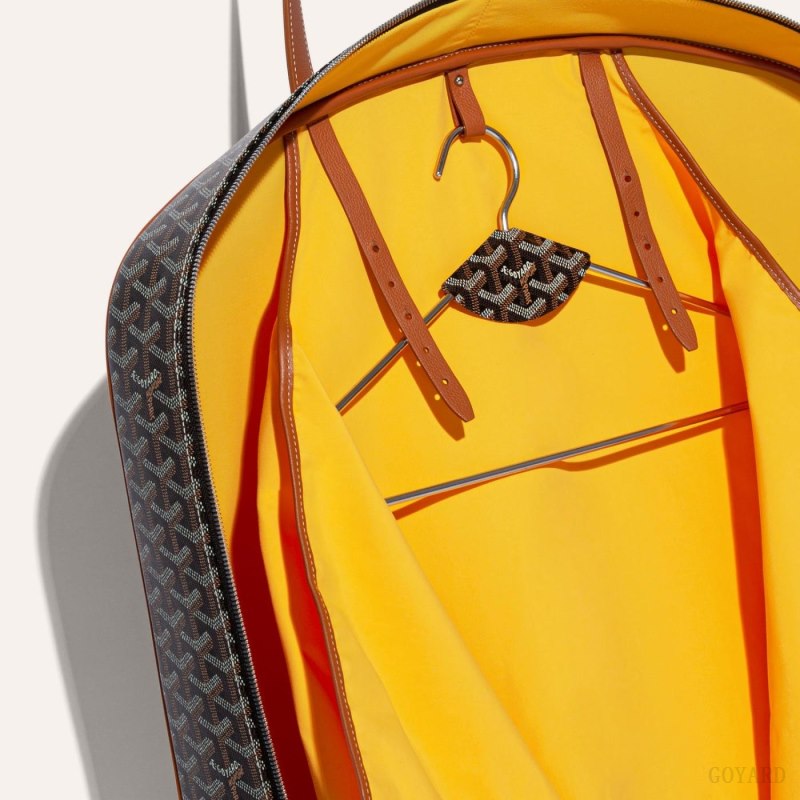 Bolsas De Viagem Goyard SAVILE ROW GARMENT BAG Pretas Marrom | GY-ERY1633