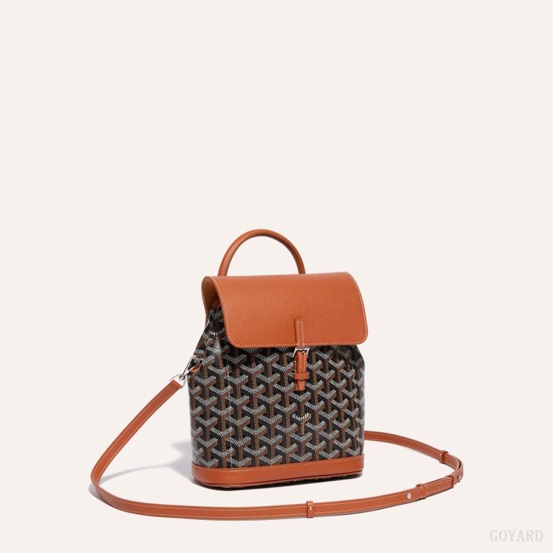 Bolsas Goyard Alpin Mini Backpack Pretas Marrom | GY-HYW3012